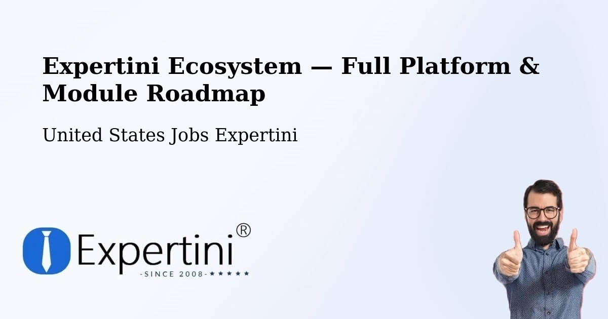 Expertini Ecosystem — Full Platform & Module Roadmap – Dunellen